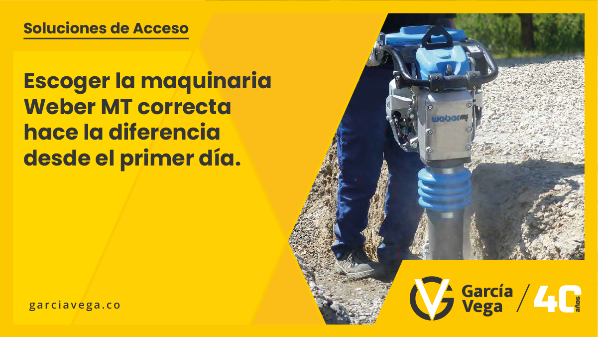 ¿Cómo elegir el Weber MT ideal para su obra? Guía para una compactación más eficiente y sin retrasos